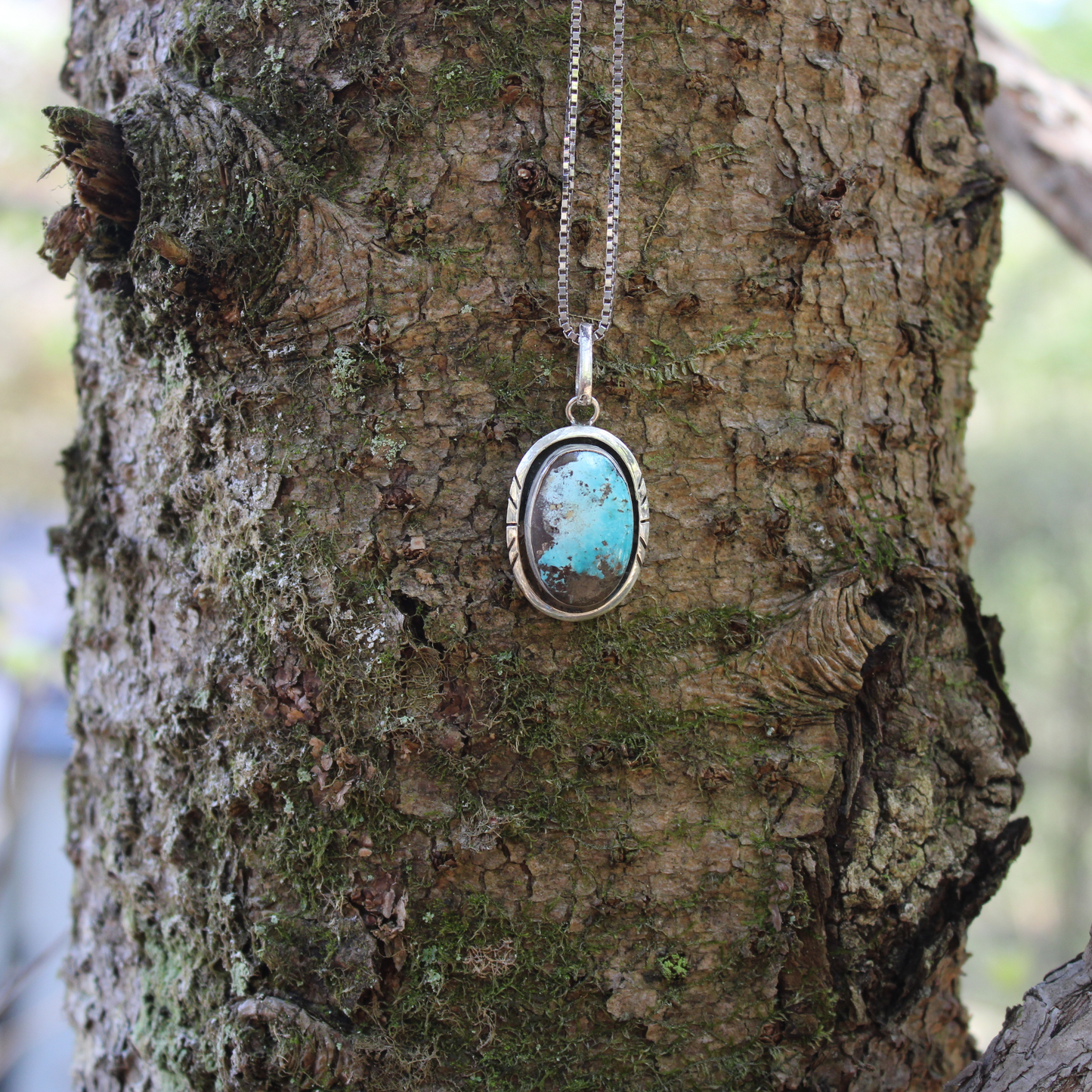 Nishapur turquoise pendant