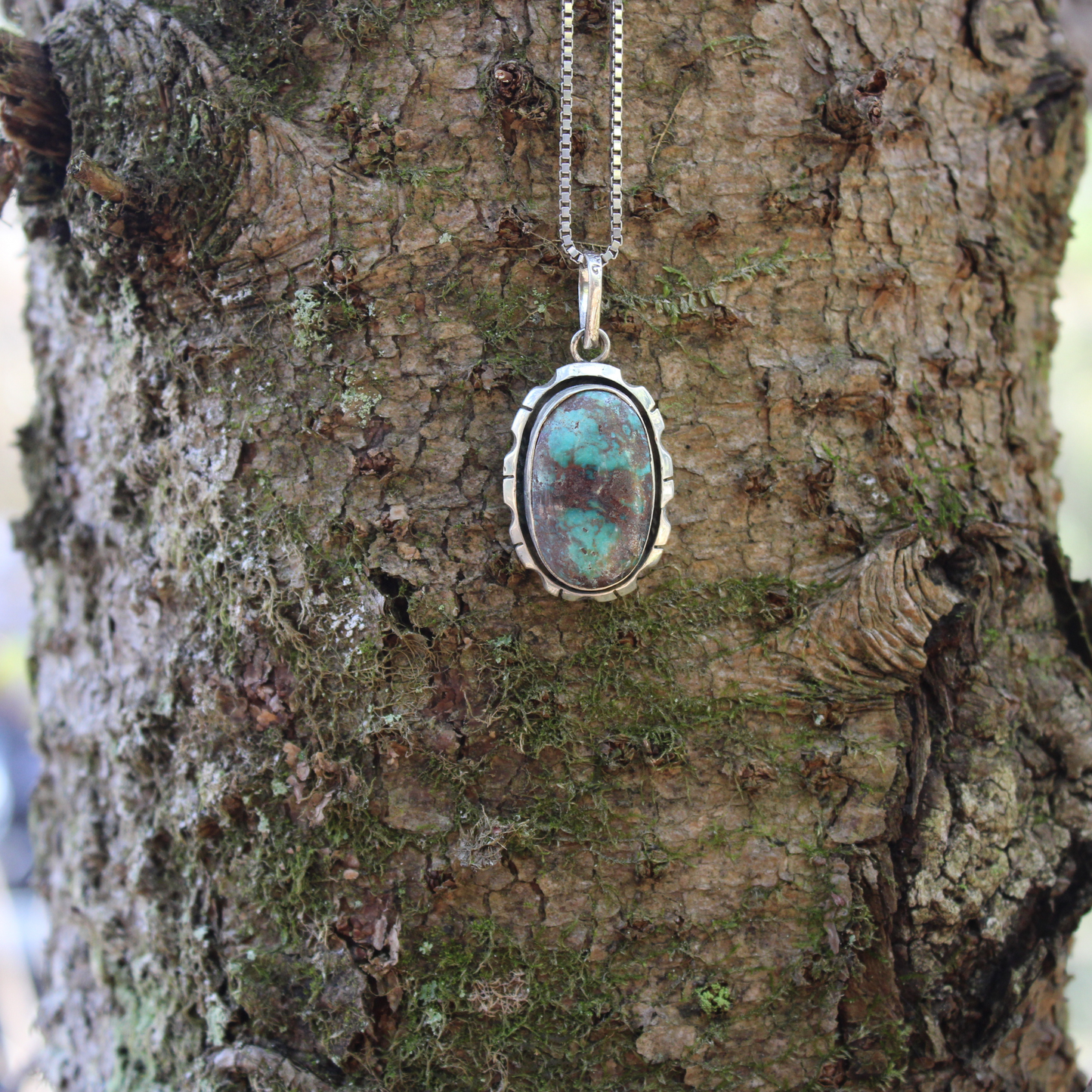 Nishapur turquoise pendant